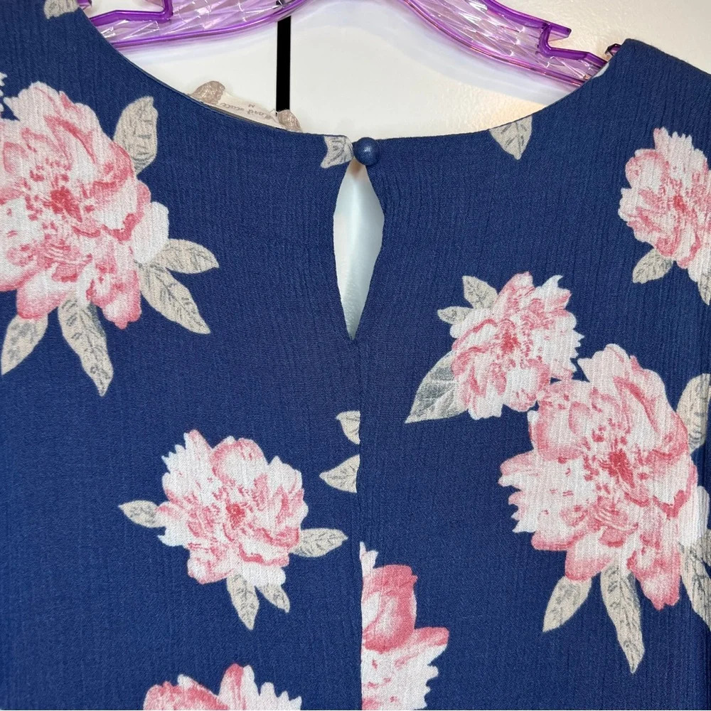 Altar'd State Dress Blue & Pink Floral Print Sleeveless Size Medium - Picture 5 of 8
